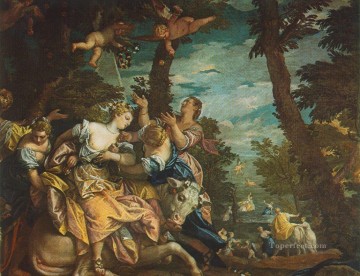 ヨーロッパのレイプ ルネサンス パオロ・ヴェロネーゼ Oil Paintings